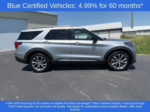 Certified 2025 Ford Explorer Platinum w/ Ultimate Package AWD/4WD image 3