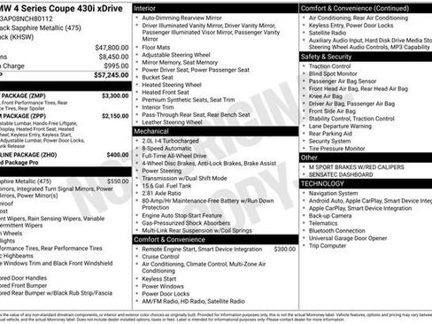 Used 2022 BMW 430i xDrive Coupe w/ M Sport Package image 28