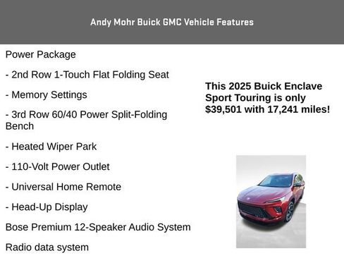 Used 2025 Buick Enclave Sport Touring w/ Power Package image 8