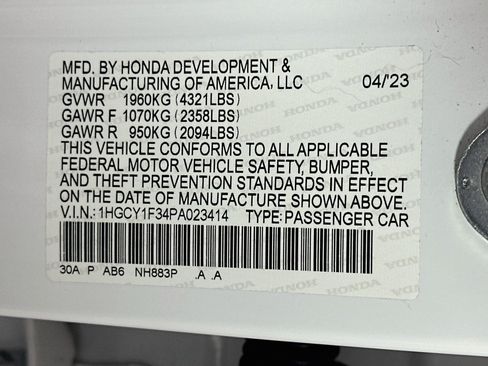 Used 2023 Honda Accord EX image 12