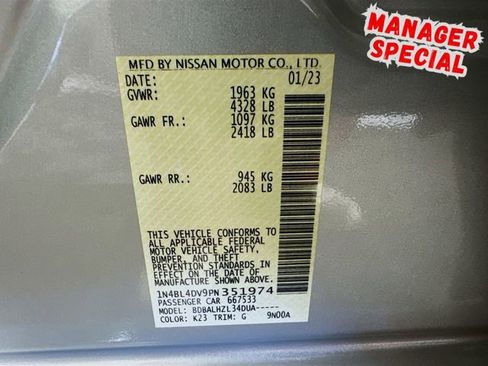 Used 2023 Nissan Altima 2.5 SV image 29