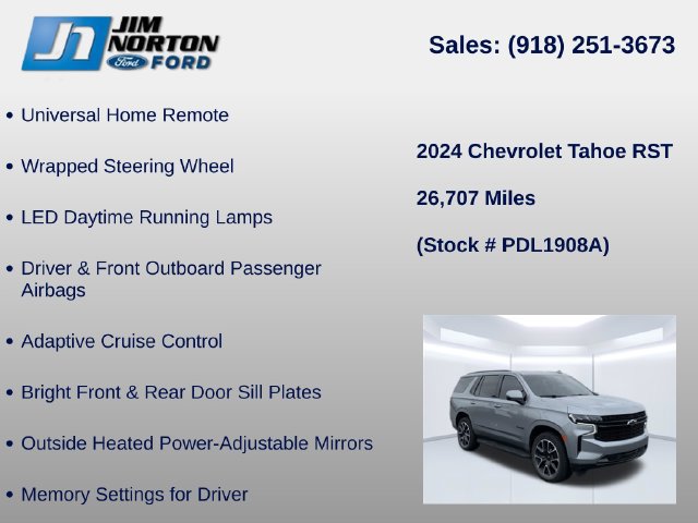 Used 2024 Chevrolet Tahoe RST w/ Luxury Package AWD/4WD image 18