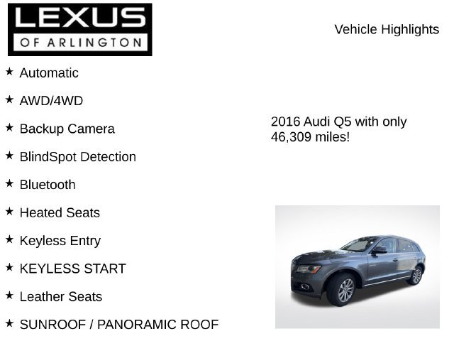 Used 2016 Audi Q5 2.0T Premium Plus AWD/4WD image 7
