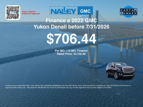 Used 2022 GMC Yukon Denali AWD/4WD image 3