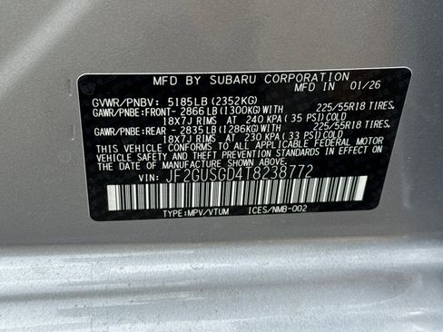 New 2026 Subaru Crosstrek 2.5i Sport AWD/4WD image 36