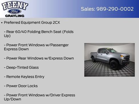 Used 2020 Chevrolet Silverado 1500 Custom Trail Boss w/ Custom Convenience Package AWD/4WD image 8