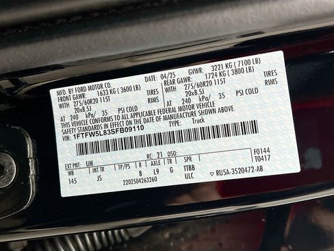 Used 2025 Ford F150 Lariat w/ Equipment Group 502A High image 33