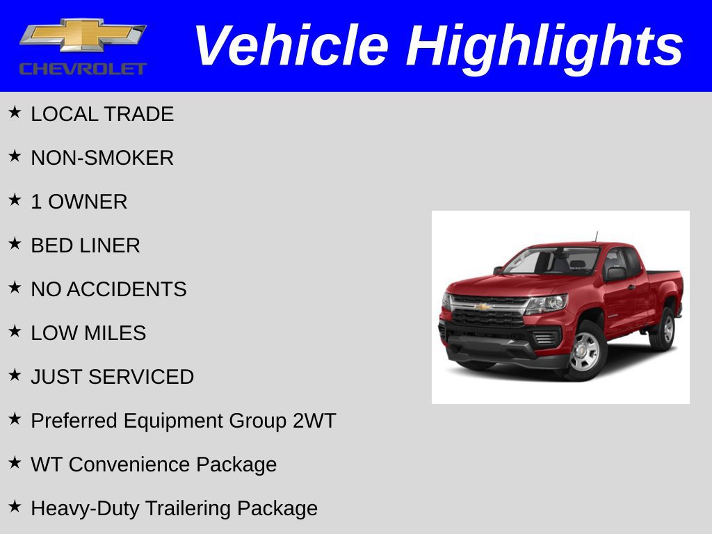 Certified 2022 Chevrolet Colorado W/T w/ WT Convenience Package RWD image 2