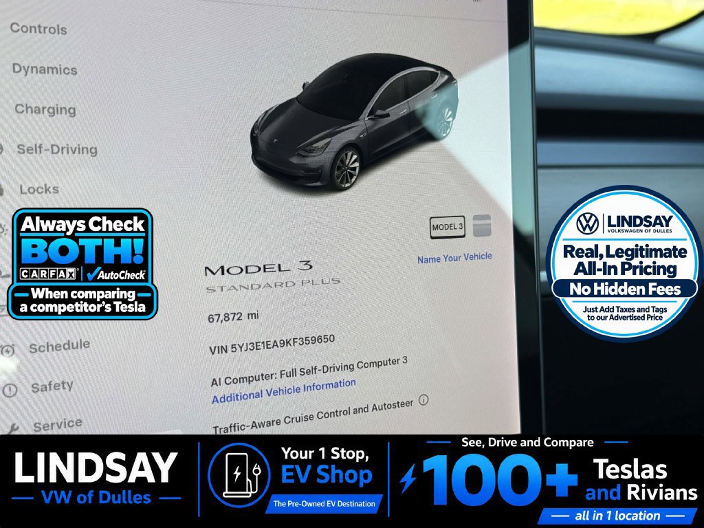 Used 2019 Tesla Model 3 Standard Range Plus RWD image 21