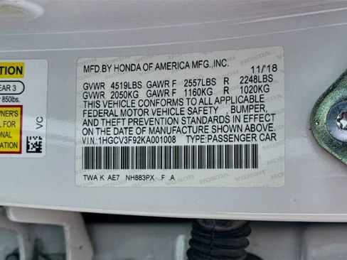 Used 2019 Honda Accord Touring image 32