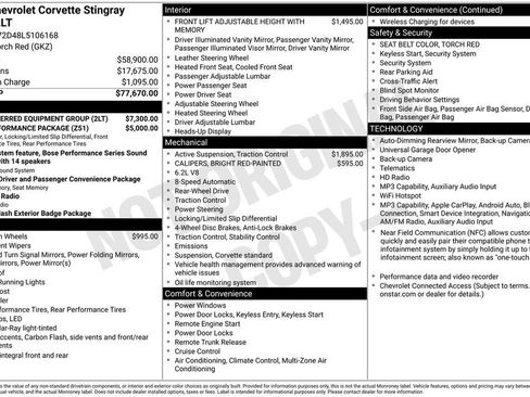 Used 2020 Chevrolet Corvette Stingray Preferred Cpe w/ 2LT Preferred Equipment Group image 36