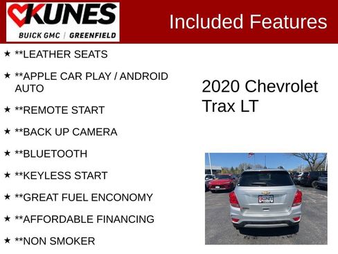 Used 2020 Chevrolet Trax LT w/ LT Convenience Package FWD image 2
