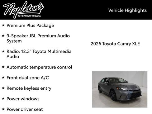 New 2026 Toyota Camry XLE image 15