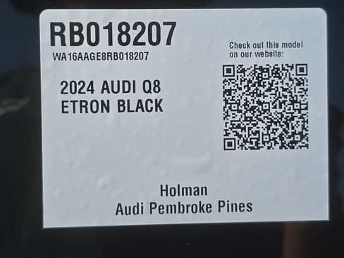 Used 2024 Audi Q8 e-tron Prestige w/ Prestige Package AWD/4WD image 33