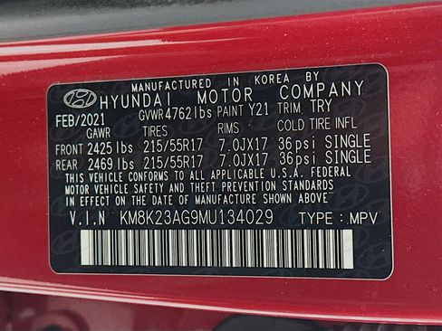 Used 2021 Hyundai Kona SEL FWD image 12