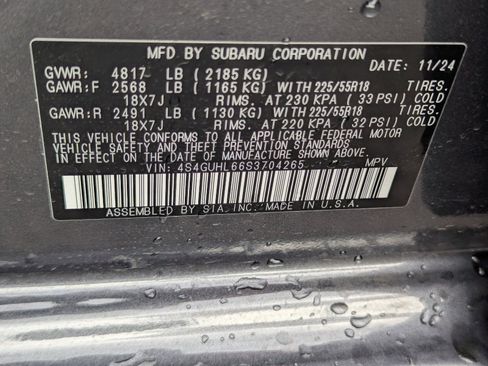 Certified 2025 Subaru Crosstrek 2.5i Limited w/ Popular Package #3A image 30