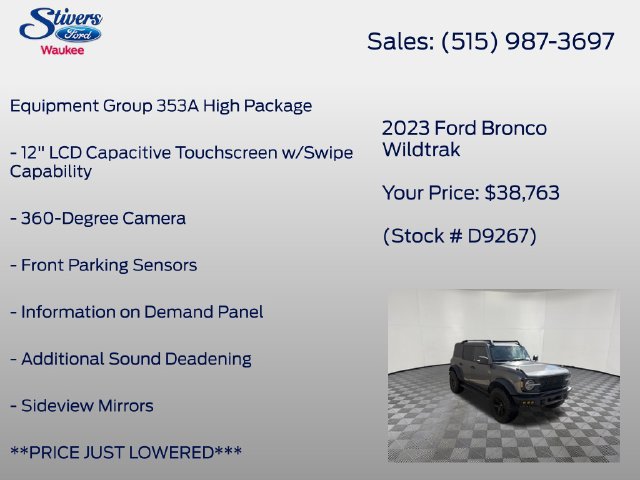 Used 2023 Ford Bronco Wildtrak AWD/4WD image 8