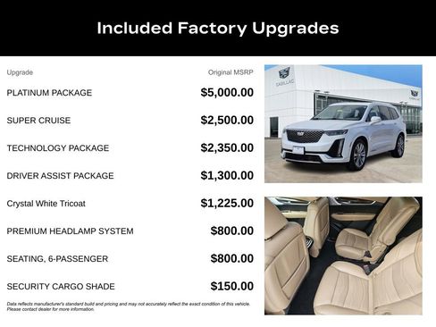 Certified 2023 Cadillac XT6 Premium Luxury w/ Platinum Package image 26