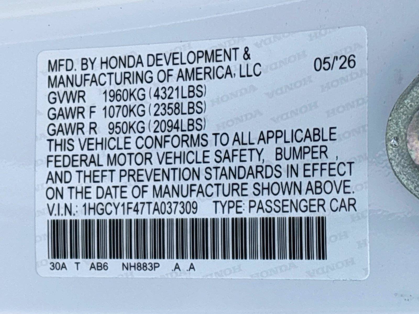 Certified 2026 Honda Accord SE image 36