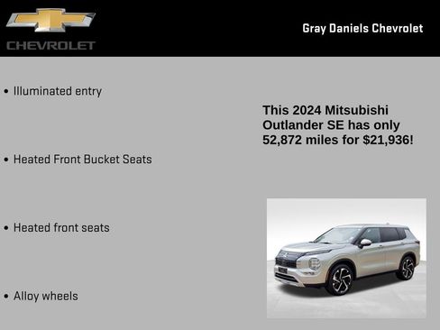 Used 2024 Mitsubishi Outlander SE AWD/4WD image 12