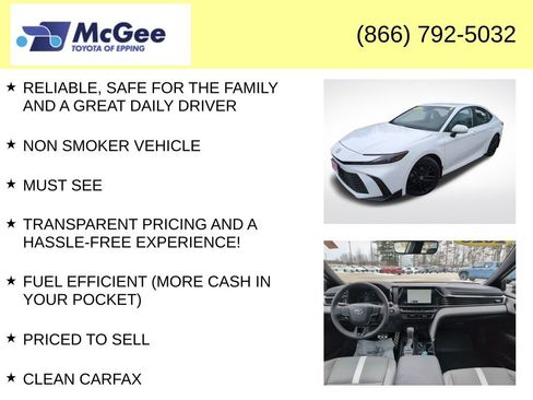 Certified 2025 Toyota Camry SE w/ Convenience Package image 4