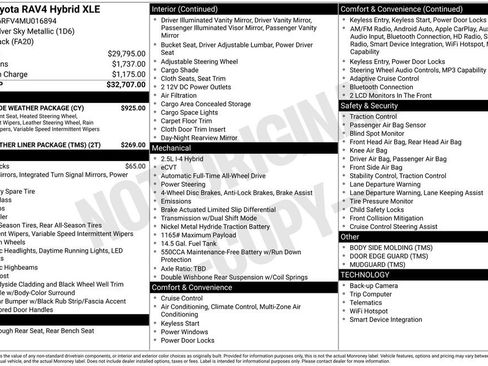 Used 2021 Toyota RAV4 XLE w/ XLE Grade Weather Package AWD/4WD image 33