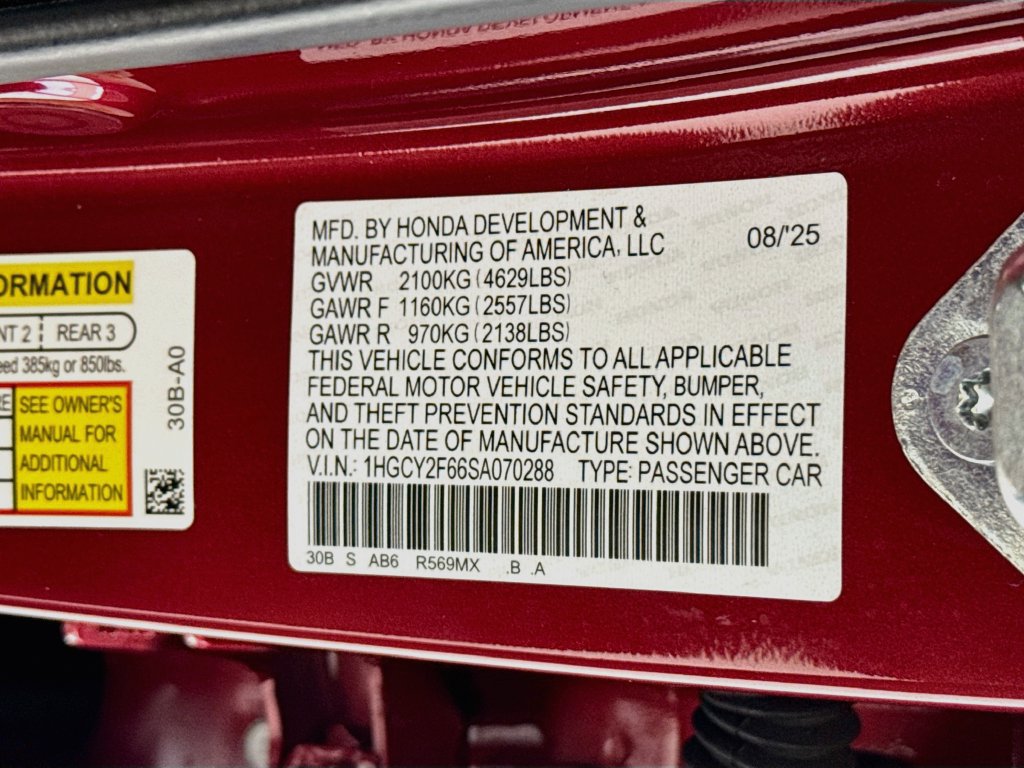 Certified 2025 Honda Accord EX-L image 35