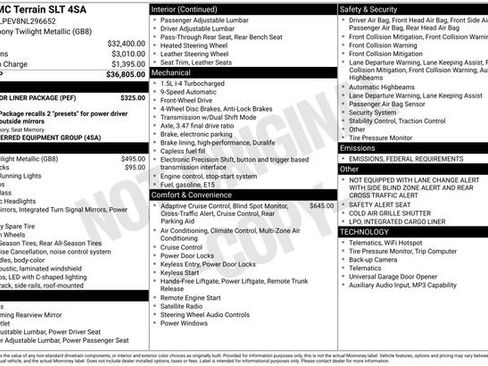 Certified 2022 GMC Terrain SLT w/ LPO, Floor Liner Package image 7