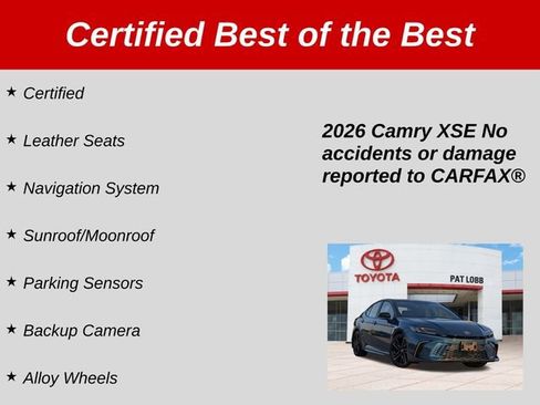 Certified 2026 Toyota Camry XSE w/ Premium Plus Package FWD image 37
