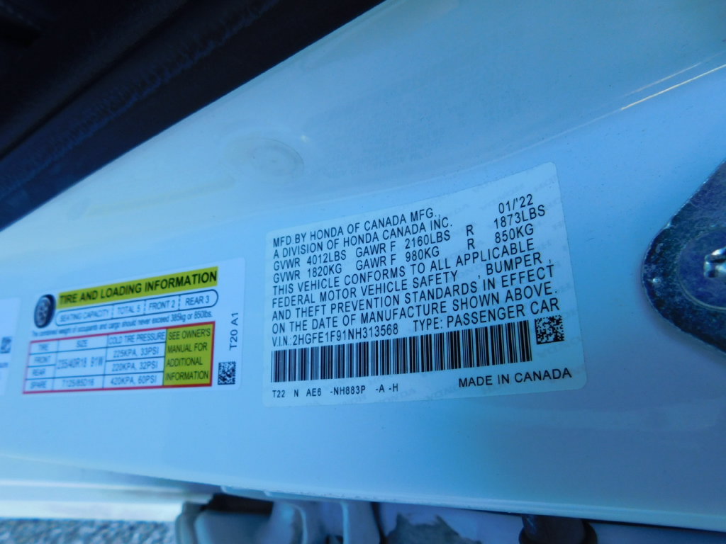Used 2022 Honda Civic Touring image 9