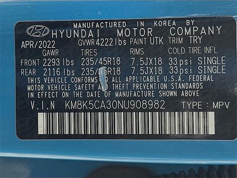 Used 2022 Hyundai Kona Limited image 34