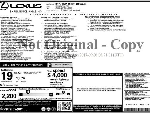 Used 2017 Lexus LS 460 w/ Comfort Package RWD image 27