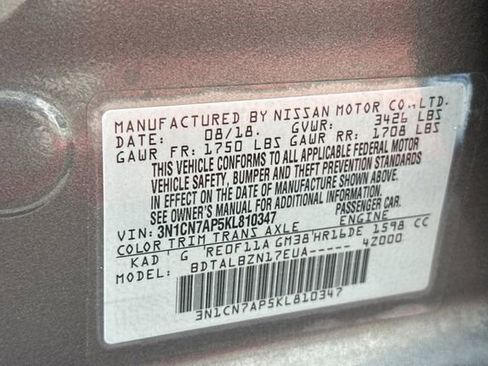 Used 2019 Nissan Versa SV image 30