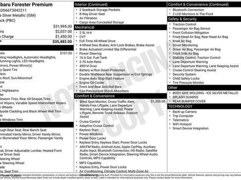 Certified 2026 Subaru Forester Premium AWD/4WD image 34