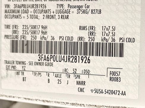 Used 2018 Ford Fusion SE w/ Equipment Group 602A FWD image 40