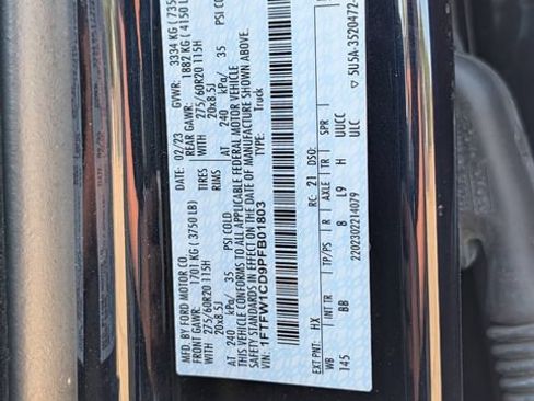 Used 2023 Ford F150 Platinum w/ Equipment Group 701A High RWD image 33