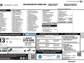 Used 2026 Cadillac Escalade ESV V w/ LPO, ONYX Package video 1