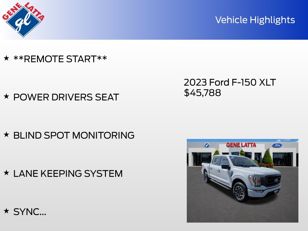 Certified 2023 Ford F150 XLT w/ Equipment Group 302A High AWD/4WD image 35