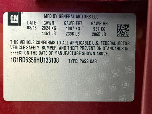 Used 2017 Chevrolet Volt Premier w/ Driver Confidence II Package image 18