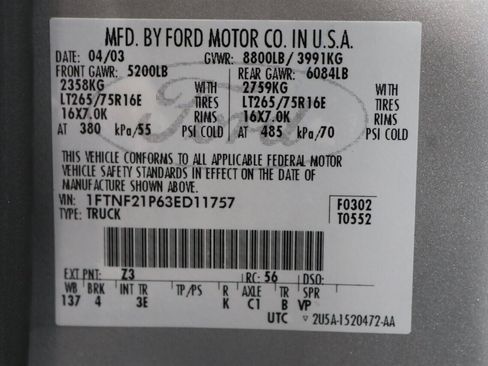 Used 2003 Ford F250 XLT image 94