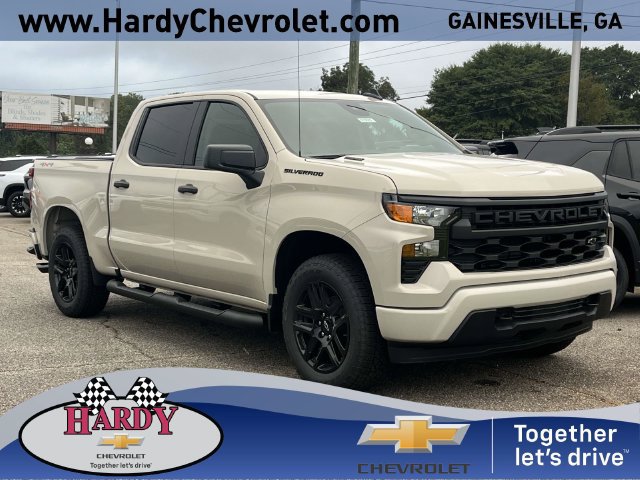New 2026 Chevrolet Silverado 1500 Custom w/ Turbomax Blackout Package AWD/4WD image 1