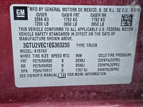 Used 2014 GMC Sierra 1500 SLT w/ SLT Crew Cab Value Package AWD/4WD image 37