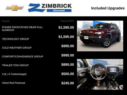 Used 2020 Jeep Cherokee Trailhawk w/ Technology Group AWD/4WD image 14