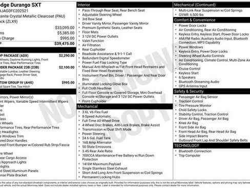 Used 2015 Dodge Durango SXT w/ Blacktop Package image 19