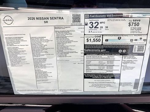 New 2026 Nissan Sentra SR w/ SR Premium Package FWD image 41