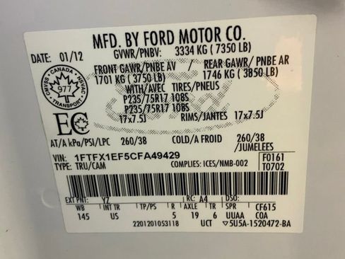 Used 2012 Ford F150 XLT AWD/4WD image 30