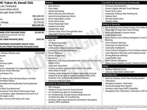 New 2026 GMC Yukon XL Denali w/ Sun & Power Step Package RWD image 18