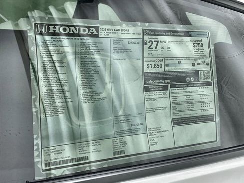 New 2026 Honda HR-V Sport image 32