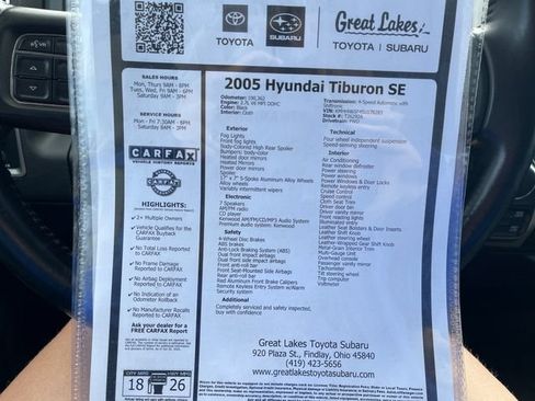 Used 2005 Hyundai Tiburon GT FWD image 27