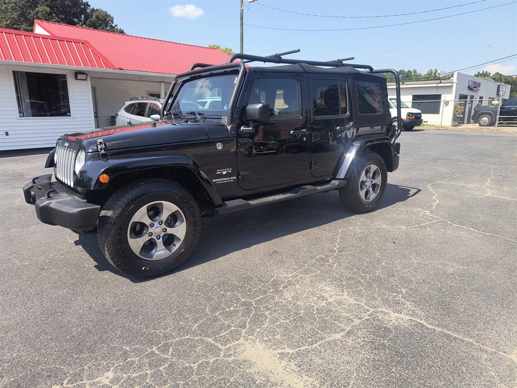 Used 2017 Jeep Wrangler Unlimited Sahara w/ Max Tow Package AWD/4WD image 1